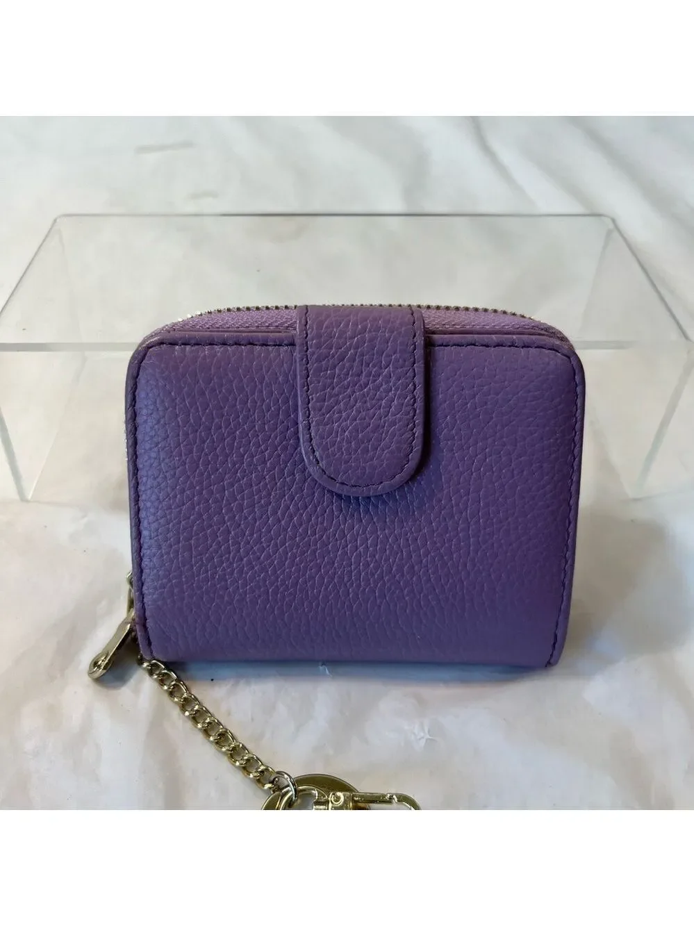 RFID Credit Card Holder Zipper Card Case Keychain